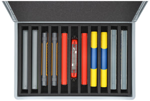 Eurobox 60 x 40 cm Set für Modelleisenbahnen - Spur H0 - 11 Fächer - Schaumstoffeinlage zur stehenden Aufbewahrung