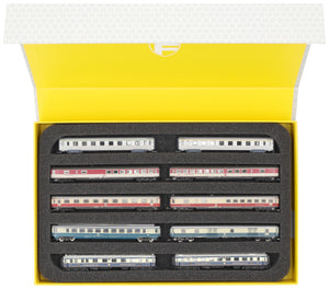 Magnetic box yellow for model railway - 5 bars for Z gauge - lying