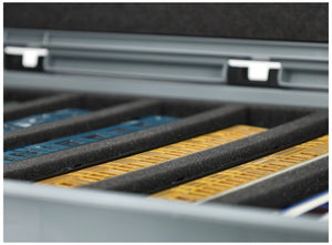 Eurobox 60 x 40 cm Set für Modelleisenbahnen - Spur 00 - 8 Fächer - Schaumstoffeinlage zur liegenden Aufbewahrung