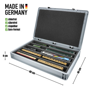 Eurobox 60 x 40 cm Set für Modelleisenbahnen - Spur 00 - 5 Fächer - Schaumstoffeinlage zur liegenden Aufbewahrung