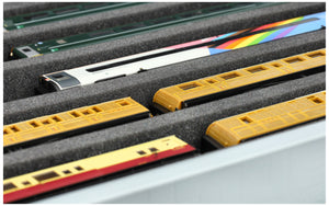 Eurobox 60 x 40 cm Set für Modelleisenbahnen - Spur 00 - 5 Fächer - Schaumstoffeinlage zur liegenden Aufbewahrung