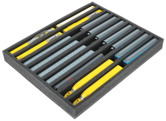 Foam insert N gauge - standing - 9 slots for model railway - FS040A001