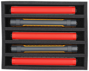 Storage box FSLB075 for model railway - 5 bars for H0 gauge - standing