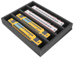 Storage box FSLB055 for model railway - 4 bars for H0 gauge - lying