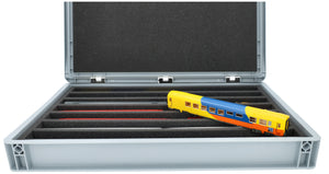 Eurobox 60 x 40 cm Set for model railway - H0 scale - 7 compartments - foam insert for upright storage
