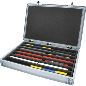 Eurobox 60 x 40 cm Set für Modelleisenbahnen - Spur H0 - 7 Fächer - Schaumstoffeinlage zur stehenden Aufbewahrung