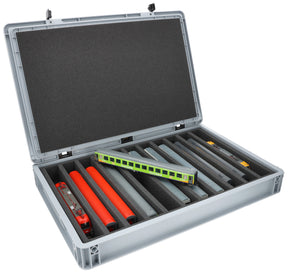 Eurobox 60 x 40 cm Set for model railway - H0 scale - 11 compartments - foam insert for upright storage