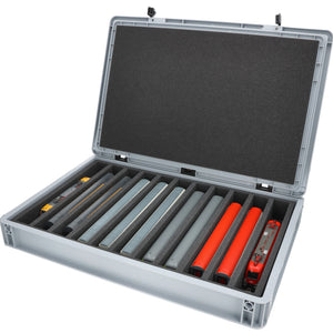 Eurobox 60 x 40 cm Set für Modelleisenbahnen - Spur H0 - 11 Fächer - Schaumstoffeinlage zur stehenden Aufbewahrung