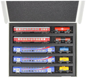 Lagerbox FSLB040 für Modelleisenbahn - 5 Fächer für Spur TT - liegend