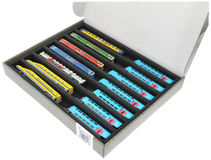 Storage box FSLB040 for model railway - 7 bars for N gauge - lying
