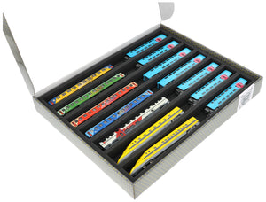 Storage box FSLB040 for model railway - 7 bars for N gauge - lying