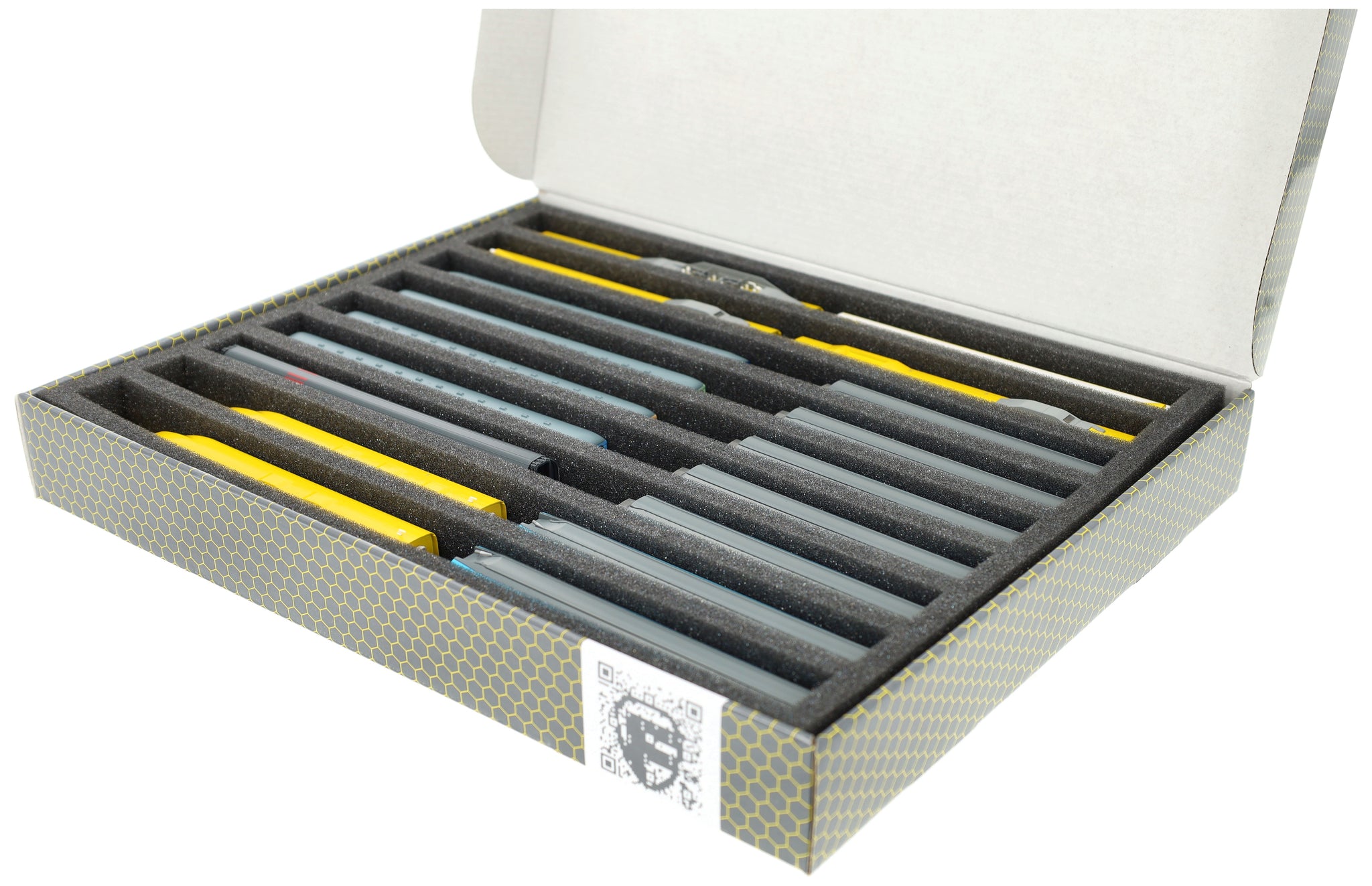 Feldherr Boîte Rangement 3 Pcs Pour Locomotives Et Wagons Écartement N - 7 Emplacements
