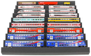 500 mm x 500 mm x 45 mm Universal Zig-Zag Locomotive Bed for Model Railways TT Gauge CPMEVJ045