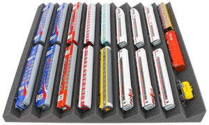 500 mm x 500 mm x 45 mm Universal Zig-Zag Locomotive Bed for Model Railways TT Gauge CPMEVJ045