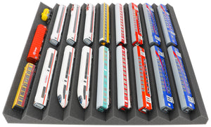 500 mm x 500 mm x 45 mm Universal Zig-Zag Locomotive Bed for Model Railways TT Gauge CPMEVJ045