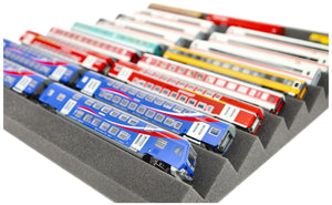 500 mm x 500 mm x 45 mm Universal Zig-Zag Locomotive Bed for Model Railways TT Gauge CPMEVJ045