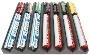 500 mm x 500 mm x 55 mm universal zigzag locomotive bed for model railway gauge H0 / gauge 00