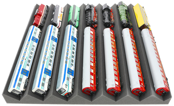 500 mm x 500 mm x 55 mm universal zigzag locomotive bed for model railway gauge H0 / gauge 00