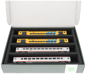 Storage box FSLB055 for model railway - 4 bars for H0 gauge - lying