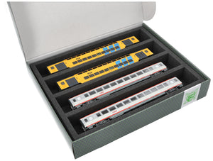 Storage box FSLB055 for model railway - 4 bars for H0 gauge - lying