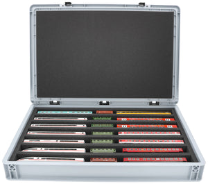 Eurobox 60 x 40 cm Set for model railway - TT scale - 7 compartments - foam insert for upright storage
