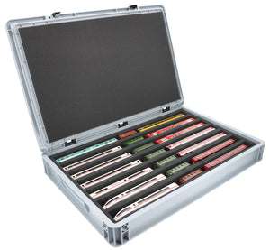 Eurobox 60 x 40 cm Set for model railway - TT scale - 7 compartments - foam insert for upright storage