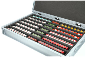 Eurobox 60 x 40 cm Set for model railway - TT scale - 7 compartments - foam insert for upright storage