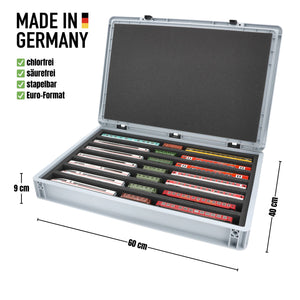Eurobox 60 x 40 cm Set for model railway - TT scale - 7 compartments - foam insert for upright storage