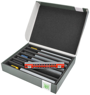 Storage box FSLB055 for model railway - 7 bars for TT gauge - standing