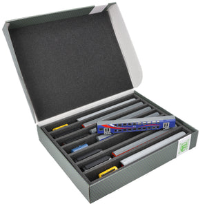 Storage box FSLB055 for model railway - 7 bars for TT gauge - standing