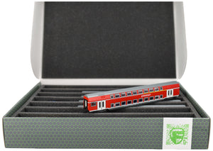 Storage box FSLB055 for model railway - 7 bars for TT gauge - standing