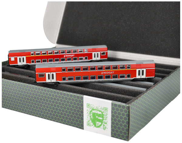 Lagerbox FSLB055 für Modelleisenbahn - 7 Stege für Spur TT - stehend