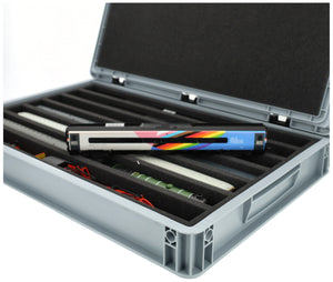 Euro container for model railway - 7 slots for gauge 00 - standing