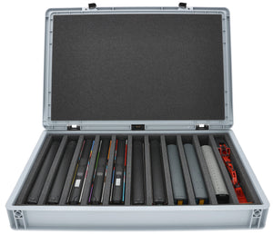 Eurobox 60 x 40 cm Set for model railway - 00 scale - 11 compartments - foam insert for upright storage