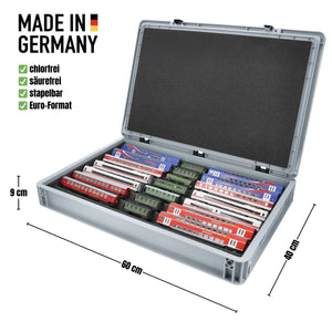 Eurobox 60 x 40 cm Set für Modelleisenbahn mit Zugliege - 7 Fächer für Spur TT