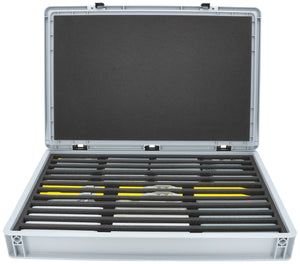 Eurobox 60 x 40 cm Set for model railway - N scale - 12 compartments - foam insert for upright storage