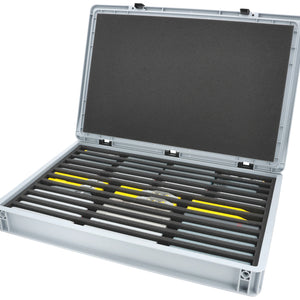 Eurobox 60 x 40 cm Set für Modelleisenbahnen - Spur N - 12 Fächer - Schaumstoffeinlage zur stehenden Aufbewahrung