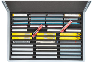 Eurobox 60 x 40 cm Set for model railway - N scale - 12 compartments - foam insert for upright storage