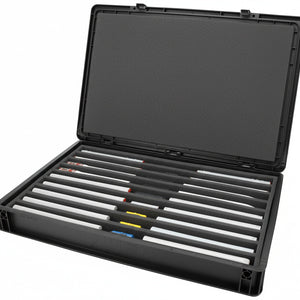 Eurobox 60 x 40 cm Set für Modelleisenbahnen - Spur TT - 9 Fächer - Schaumstoffeinlage zur stehenden Aufbewahrung