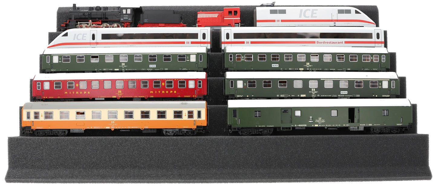 Train bed - Gauge H0 - 5 compartments for model railway - EUMEWDA01