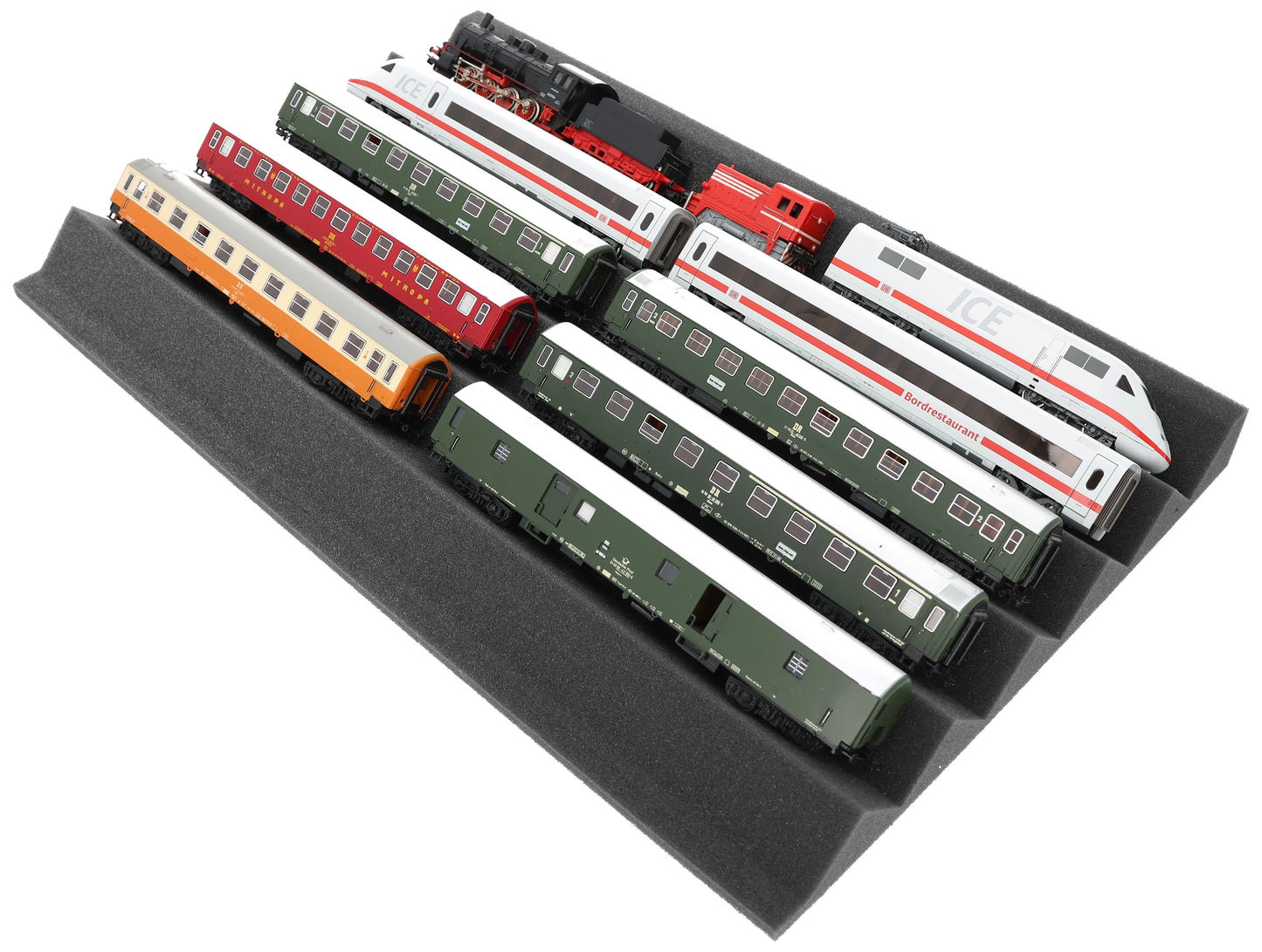 Train bed - Gauge H0 - 5 compartments for model railway - EUMEWDA01