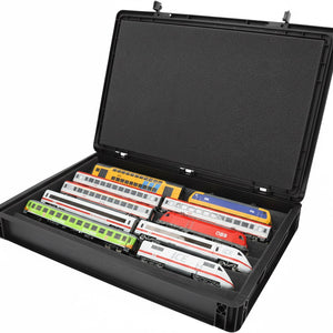 Eurobox 60 x 40 cm Set für Modelleisenbahn mit Zugliege - 5 Fächer für Spur H0