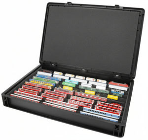 Eurobox 60 x 40 cm Set für Modelleisenbahn mit Zugliege - 10 Fächer für Spur N