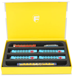 Magnetic box yellow for model railway - 4 bars for N gauge - lying