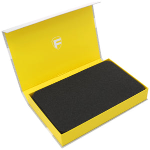 Magnetic box yellow for model railway - 4 bars for N gauge - lying