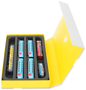 Magnetic box yellow for model railway - 4 bars for N gauge - lying