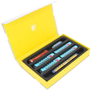 Magnetic box yellow for model railway - 4 bars for N gauge - lying