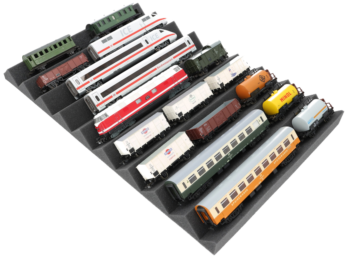 Train bed - Gauge H0 - 9 compartments for model railway - EUMFJLA01