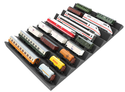 Train bed - Gauge H0 - 9 compartments for model railway - EUMFJLA01