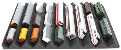 Train bed - Gauge H0 - 9 compartments for model railway - EUMFJLA01